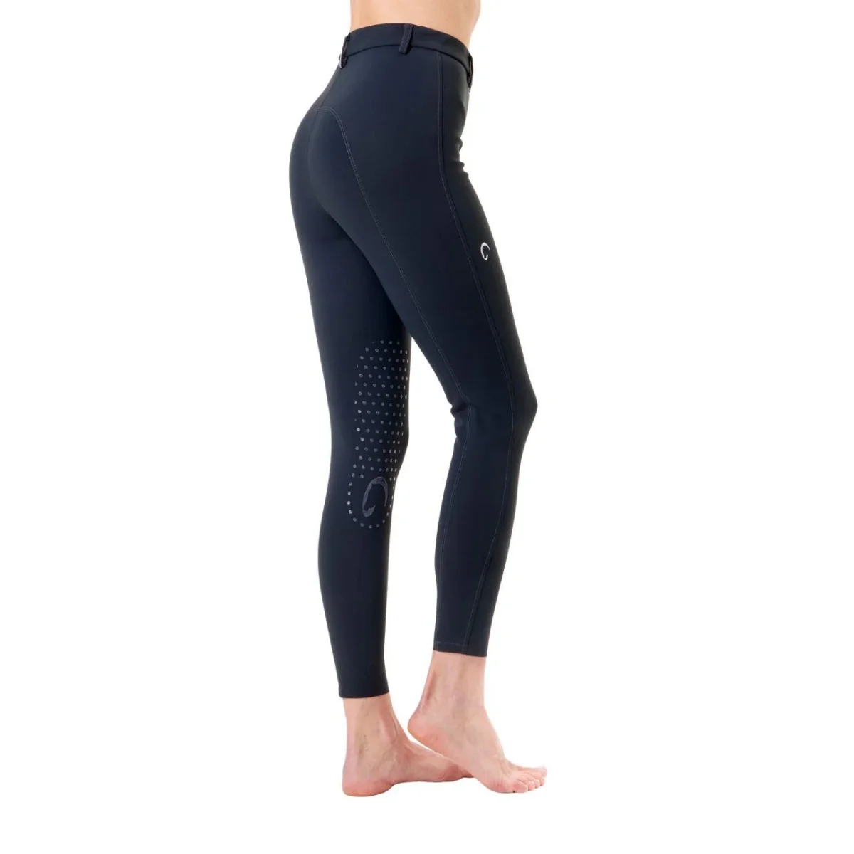 Pantalone Da Equitazione Da Donna Half Grip Parigi Mascheroni Blu - immagine 9
