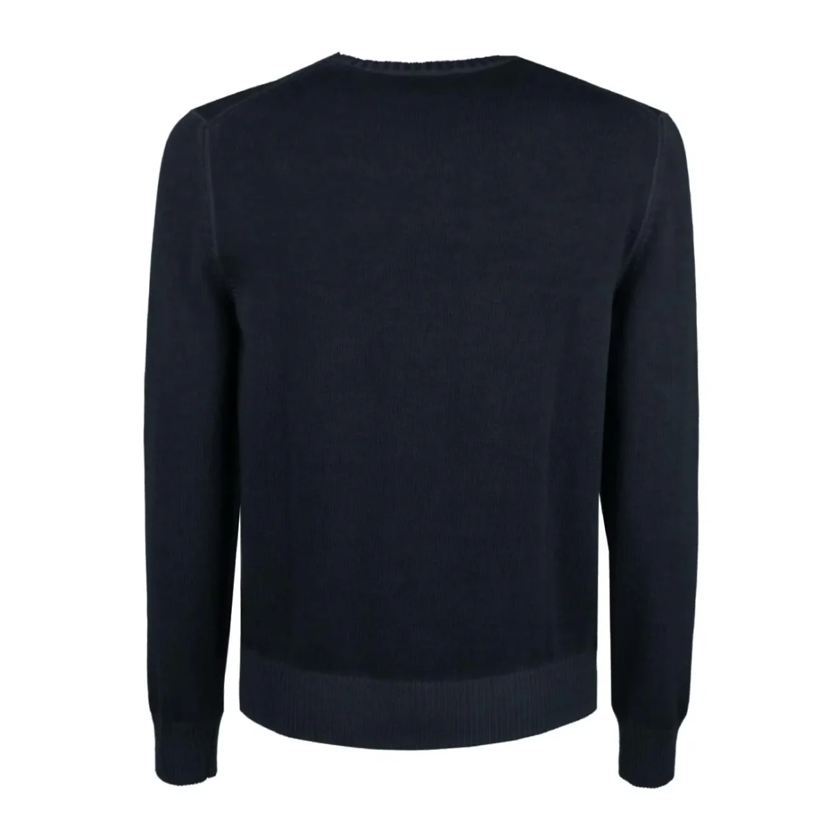 Pullover Tinto In Capo Uomo Blu Navy - immagine 3