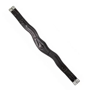 PESSOA Sottopancia A Caramella In Cuoio Nero 125 cm - comfort anatomico e stabilità della sella