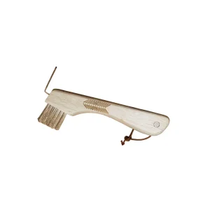 GROOMING DELUXE Hoof Pick With Metal Bristle Magnet Brown nan Cura Zoccoli