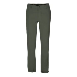 Pantalone Chino Piquet Armaturato Uomo Verde