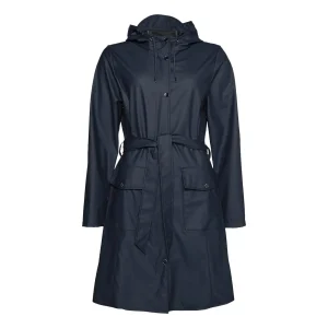 Trench Curve Slim Con Cintura Unisex Navy