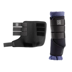 TATTINI STINCHIERE+SOTTOFASCE IN COTONE Nero per stinchiere