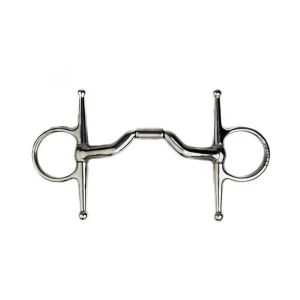 METALAB Metalab "Elite" Curved Full Cheek Bit Argento Filetti Ad Aste