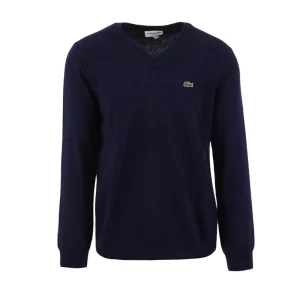 Pull Con Scollo A V Uomo Blu