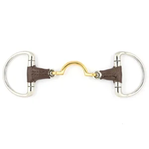 JUMP'IN FILETTO AD OLIVA RIVESTITO IN CUOIO CON PONTE JUMP'IN OTTONE filetti ad oliva 8D