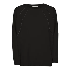 Pullover In Lana E Cashmere Donna Nero