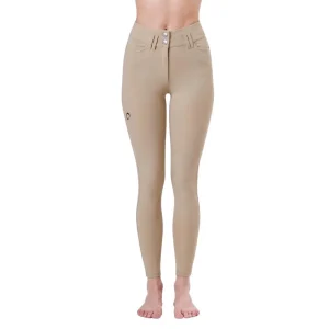 Pantalone da Equitazione Da Donna Half Grip Berlino Mascheroni Beige
