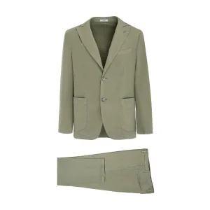 Abito In Cotone Twill Uomo Verde Salvia