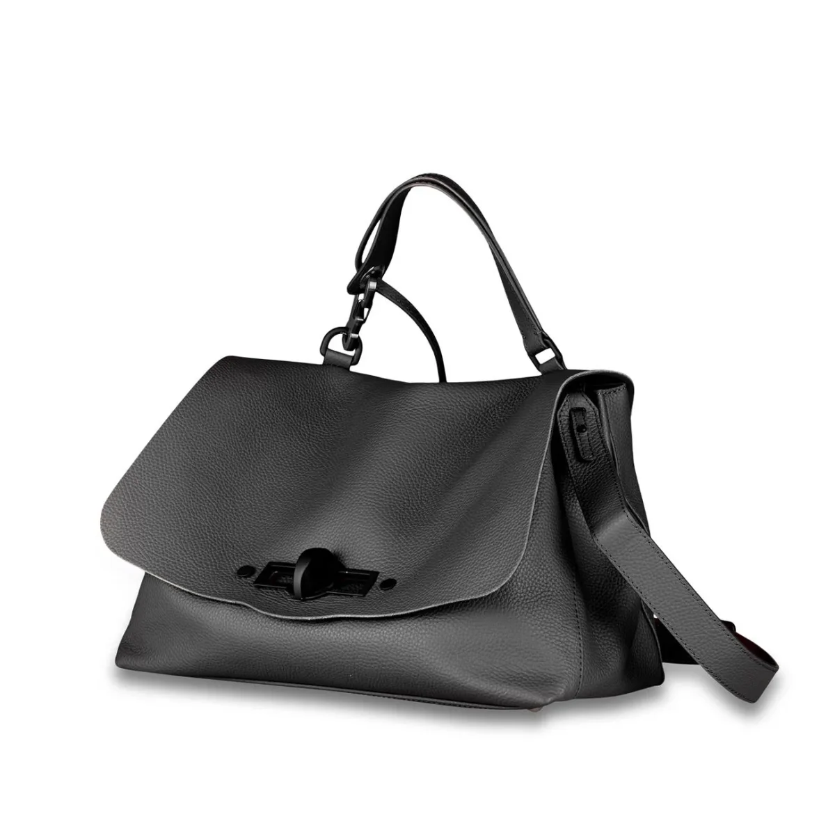 Borsa Postina M Pura Hooked Donna Black Etna - immagine 3