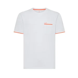 T-Shirt Profili Sottili Uomo Bianco