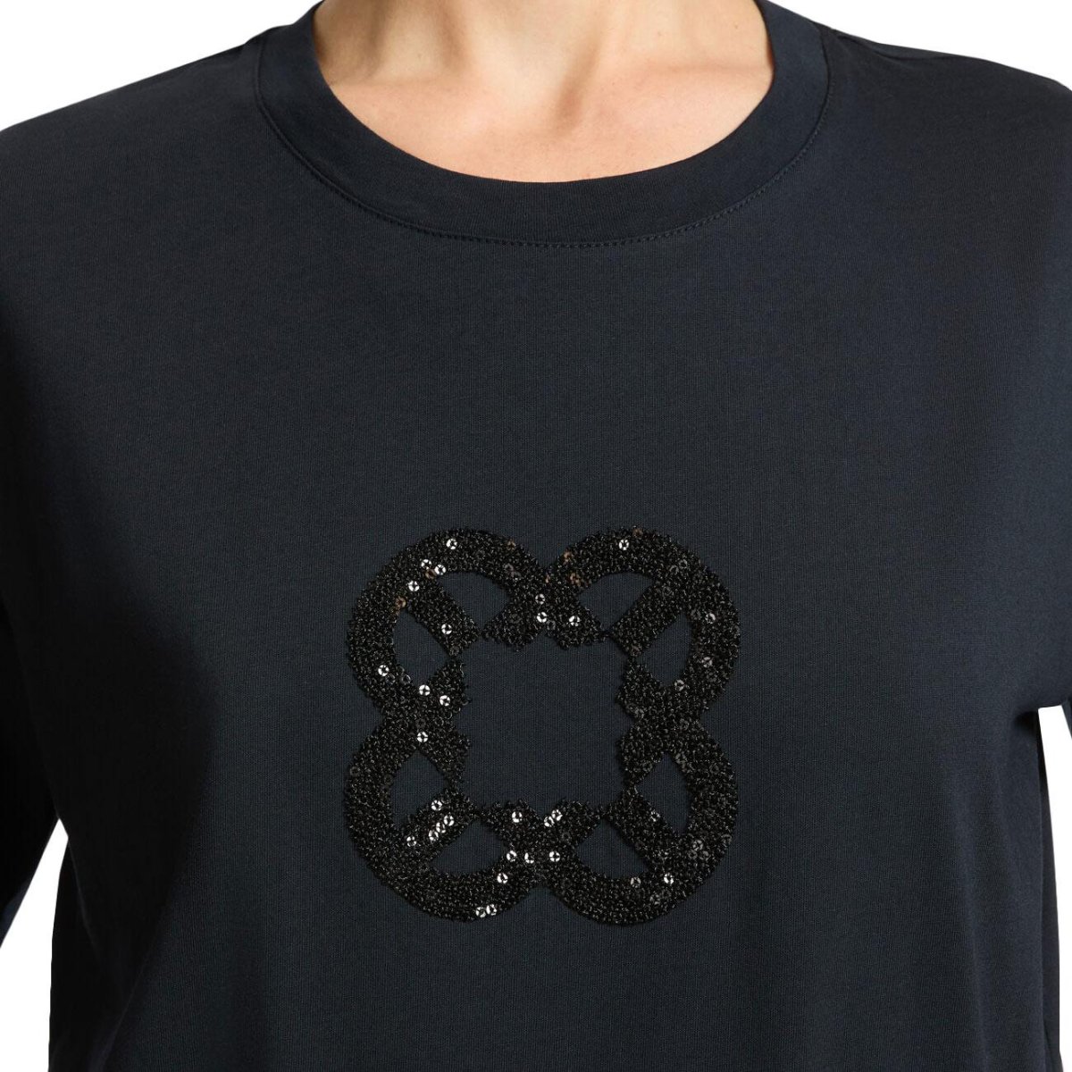 T-Shirt Relaxed Fit Con Ricamo Monogram - immagine 4