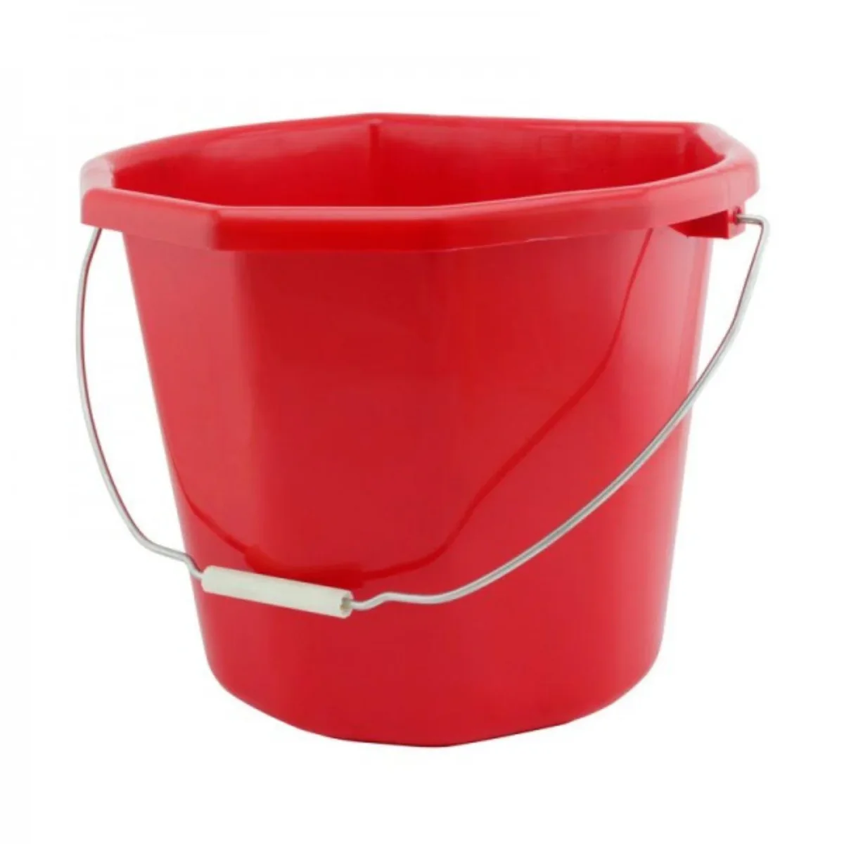 EQUINE HORSE Multi-purpose trough 20 l with metal hook Rosso attrezzatura da scuderia (6207)