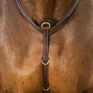 DY'ON PETTORALE IN CUOIO FULL D COLLECTION Marrone PETTORALI