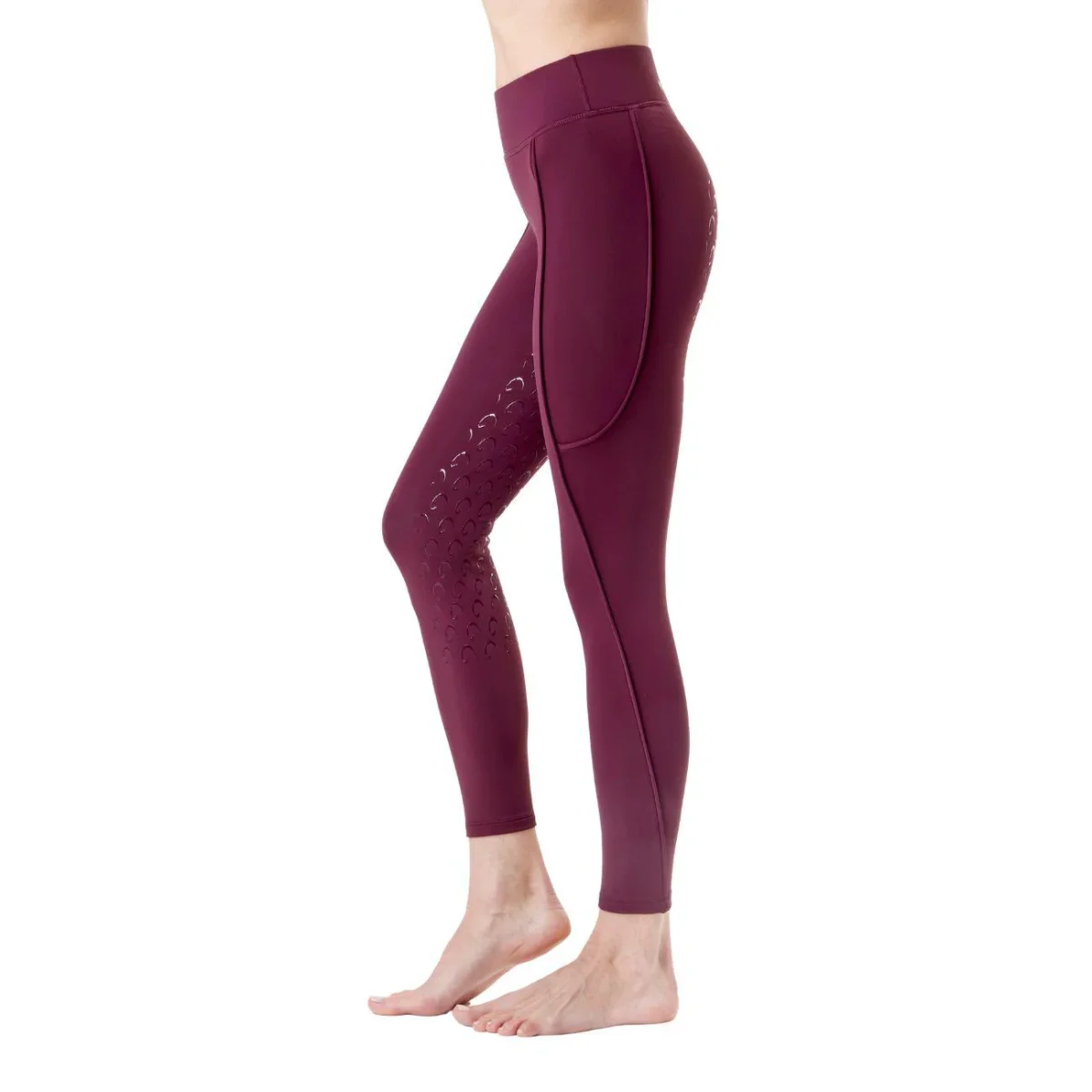 Leggings Donna Full Grip Mascheroni Bordeaux - immagine 4
