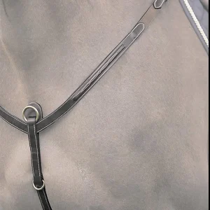 DY'ON COLLIER DE CHASSE IN CUOIO DYON Nero PETTORALI