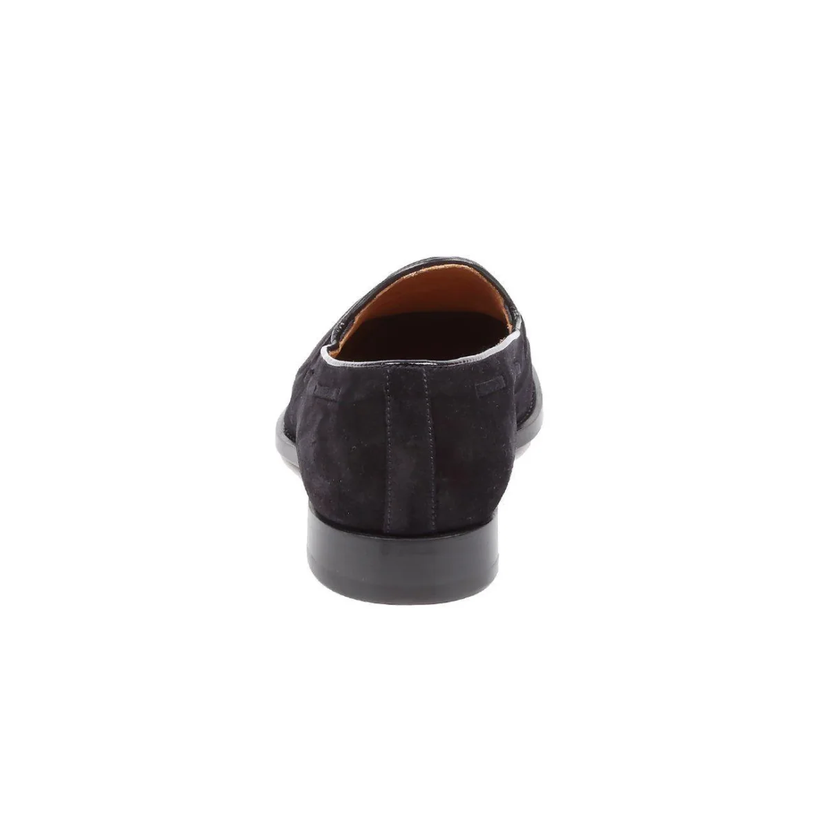 Mocassini Scamosciati Con Nappine Uomo Blu Nero - immagine 6