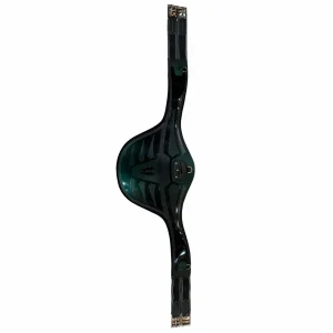 HORSENA FREEMOVE STUD GUARD GIRTH W/carbon fiber safety hook Forest green/ black