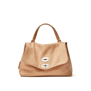 Borsa Postina S Net Donna Beige Agar Agar
