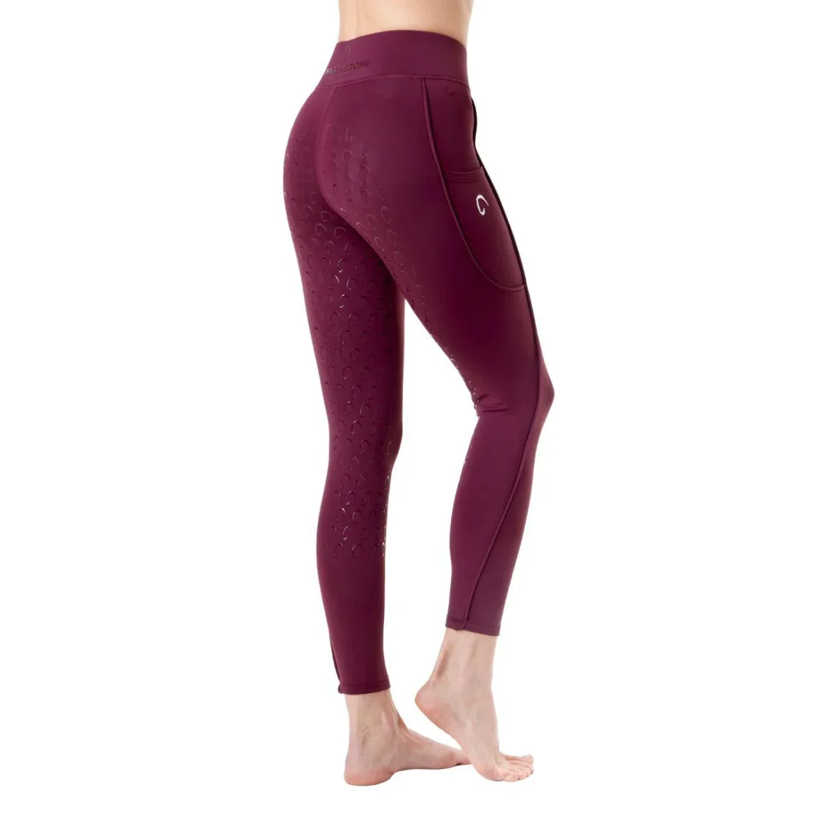 Leggings Donna Full Grip Mascheroni Bordeaux - immagine 9