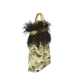 Borsa Pietra Santa Tote Camouflage Donna Verde