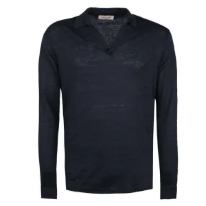 Polo Maniche Lunghe Uomo Navy