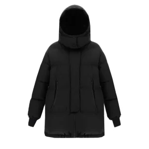 Piumino Oversize Laminar Gore-Tex Windstopper Donna Nero