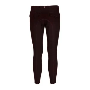 Pantalone Da Equitazione Da Uomo Half Grip Roma Mascheroni Marrone