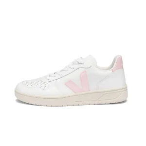 Sneakers V-10 Leather Donna Extra White Petale