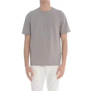 T-Shirt In Cotone Elasticizzato Superfine