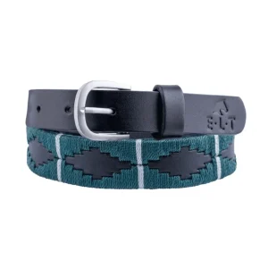 Cintura In Cuoio Modello Gemma Petrolio