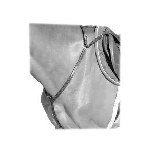 DY'ON COLLIER DE CHASSE CON PONTE IN CUOIO DYON Nero PETTORALI