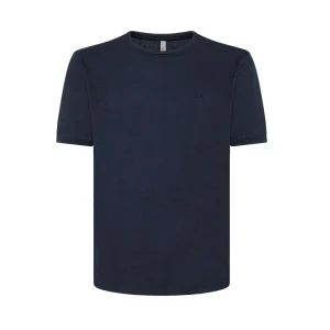 Tshirt Round Bottom Uomo Navy Blue