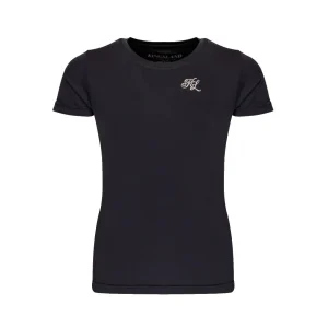 KINGSLAND T-SHIRT JUNIOR A GIROCOLLO KLCELIA Blu abbigliamento da equitazione