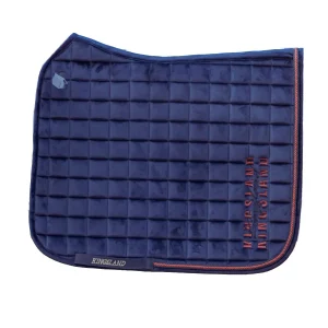 KINGSLAND SOTTOSELLA DA DRESSAGE MOD.KLORIANA CON CORDINI E LOGO KL Blu sottosella