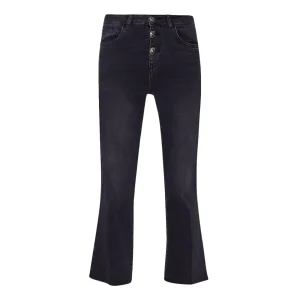 Jeans Bootcut Cropped Princess Donna Black Seductive