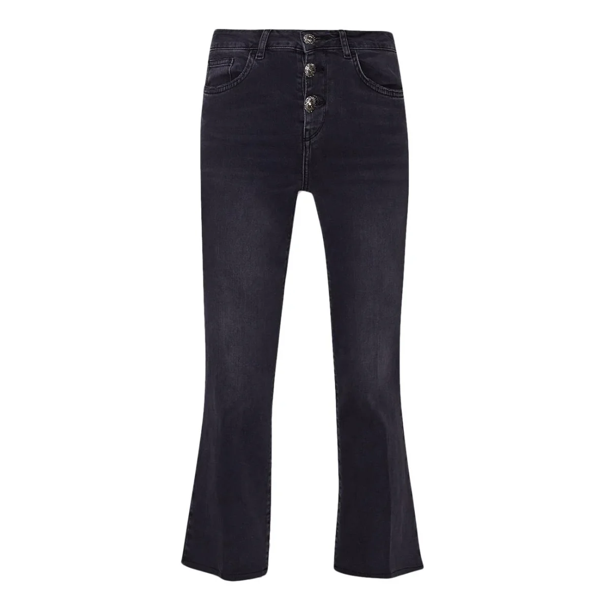 Jeans Bootcut Cropped Princess Donna Black Seductive