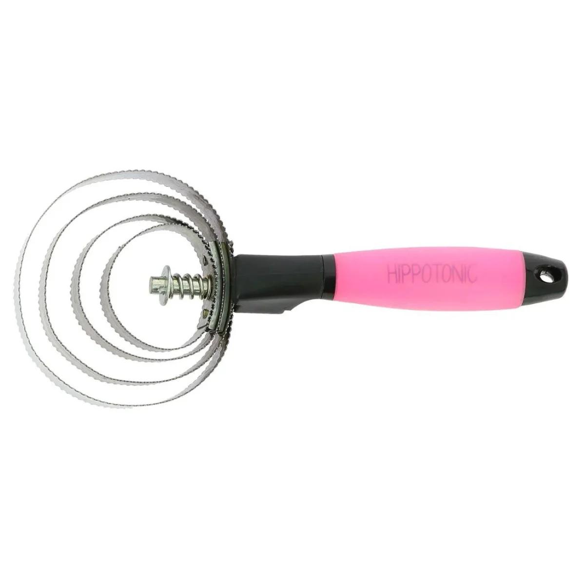 Striglia Metallica Tonda Hippo-Tonic Rosa