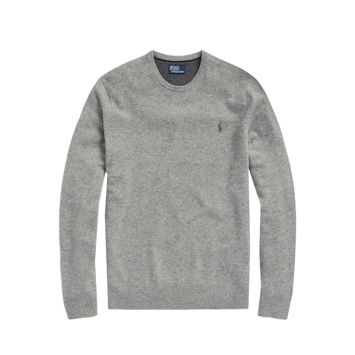 Pullover Lambswool Uomo Fawn Grey Heather