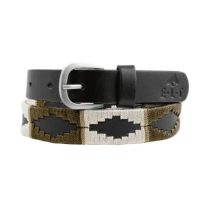 Cintura In Cuoio Modello Gemma Elt Verde/Marrone