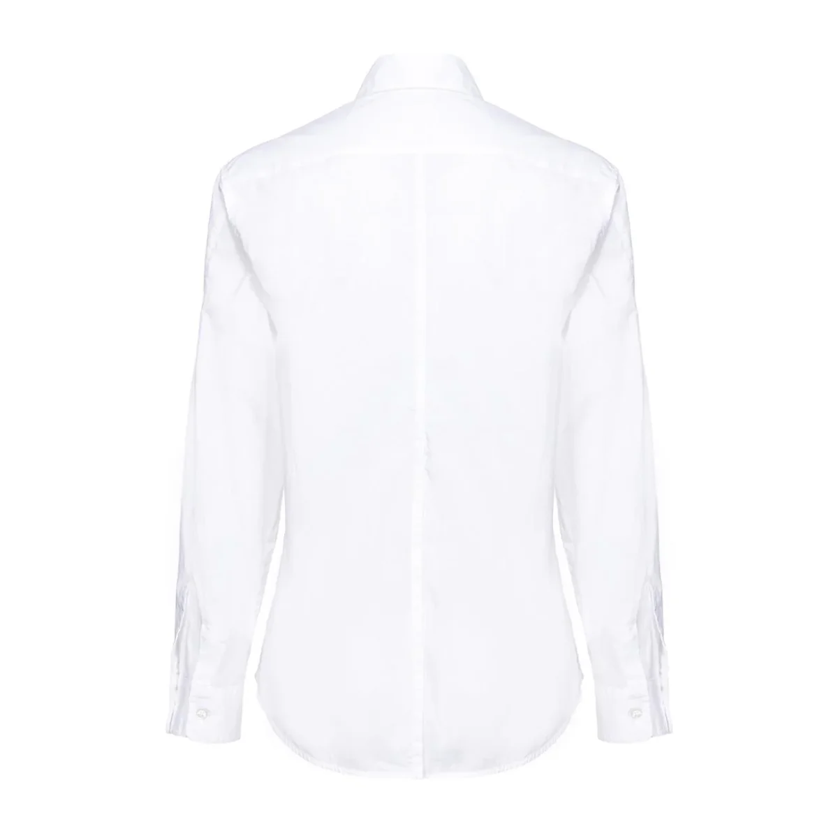 Camicia Corea In Popeline Donna Bianco Brillante - immagine 3