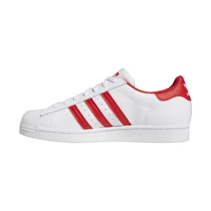 Sneaker Superstar In Pelle Uomo White Vivid Red