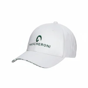 Cappellino Con Visiera E Logo Mascheroni Bianco