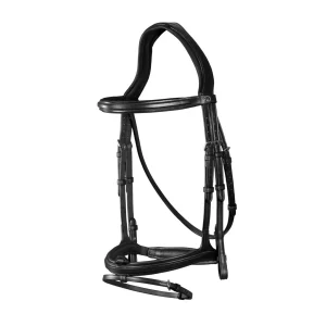 DY'ON TESTIERA IN CUOIO NEW ENGLISH COLLECTION Nero TESTIERE