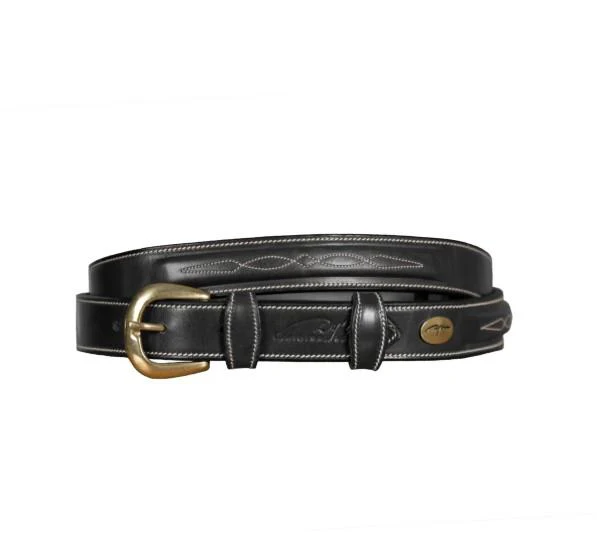 DY'ON FANCY LEATHER BELT DY'ON Nero BORSE E CINTURE