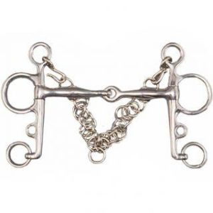 TATTINI PELHAM SPEZZATO IN 2 ASTA CORTA CANNA FINE Argento per pelham