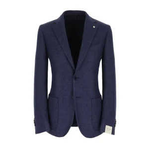Giacca Jack In Lana Uomo Blu Aperto