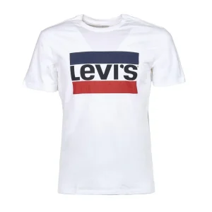 T-Shirt Sportswear Logo Graphic Uomo Bianco Blu Rosso