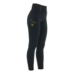 EQUESTRO Leggins Da Equitazione Donna Full Grip