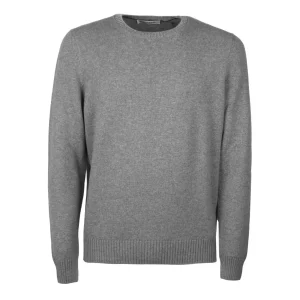 Maglia In Cashmere Uomo Grigio Chiaro